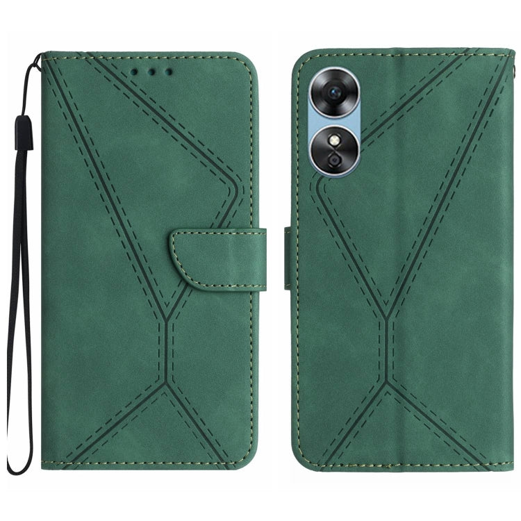 Stitching Embossed Leather Phone Case, For OPPO A17 / A17K, For OPPO A54 4G / A16, For OPPO A54 5G / A74 5G, For OPPO A55s JP, For OPPO A57 4G / A77 4G, For OPPO A78 5G, For OPPO Reno7 A JP, For OPPO Reno8 4G / Reno7 4G