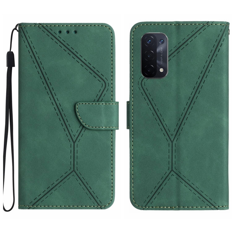 Stitching Embossed Leather Phone Case, For OPPO A17 / A17K, For OPPO A54 4G / A16, For OPPO A54 5G / A74 5G, For OPPO A55s JP, For OPPO A57 4G / A77 4G, For OPPO A78 5G, For OPPO Reno7 A JP, For OPPO Reno8 4G / Reno7 4G