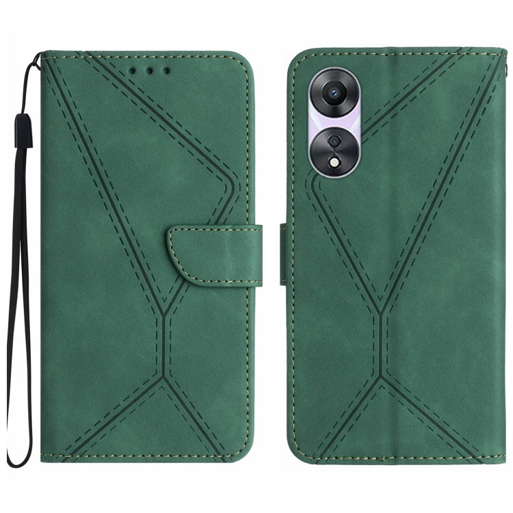 Stitching Embossed Leather Phone Case, For OPPO A17 / A17K, For OPPO A54 4G / A16, For OPPO A54 5G / A74 5G, For OPPO A55s JP, For OPPO A57 4G / A77 4G, For OPPO A78 5G, For OPPO Reno7 A JP, For OPPO Reno8 4G / Reno7 4G