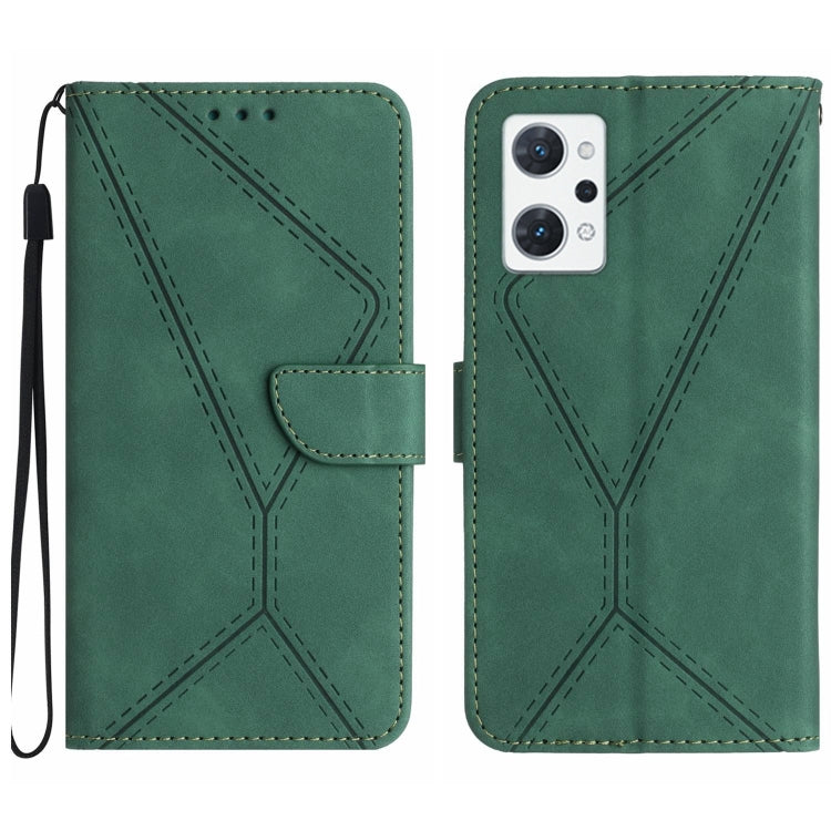 Stitching Embossed Leather Phone Case, For OPPO A17 / A17K, For OPPO A54 4G / A16, For OPPO A54 5G / A74 5G, For OPPO A55s JP, For OPPO A57 4G / A77 4G, For OPPO A78 5G, For OPPO Reno7 A JP, For OPPO Reno8 4G / Reno7 4G