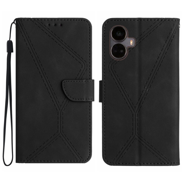 Stitching Embossed Leather Phone Case, For Realme C31, For Realme C55, For Realme 9i / OPPO A36 4G, For Realme 10 4G, For Realme 10 5G / 9i 5G, For Realme 10 Pro+, For Realme C33 2023 / 2022, For Realme C35