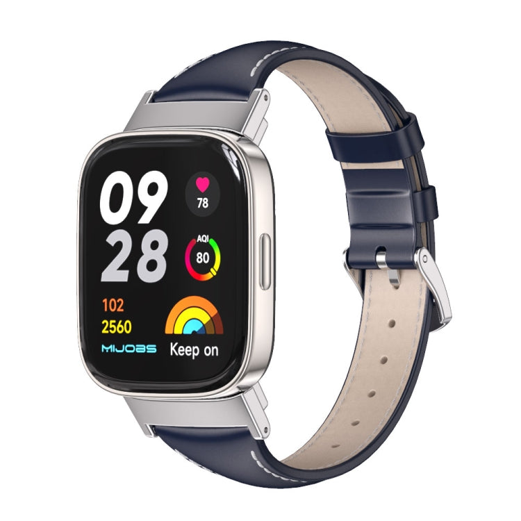 Mijobs Genuine Leather Slim Watch Band
