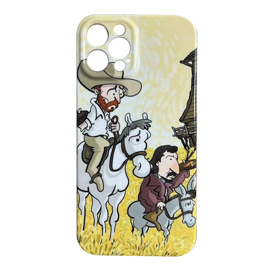 Oil Painting Pattern Glossy PC Phone Case, For iPhone 13 Pro Max, For iPhone 13 Pro, For iPhone 13, For iPhone 12, For iPhone 12 Pro Max, For iPhone 12 Pro, For iPhone 11 Pro Max, For iPhone 11, For iPhone 11 Pro