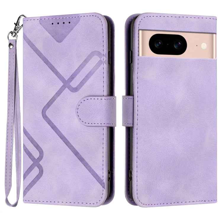 Line Pattern Skin Feel Leather Phone Case, For Google Pixel 10a, For Google Pixel 10 Pro XL, For Google Pixel 10 / Pixel 10 Pro, For Google Pixel 9a, For Google Pixel 9 Pro, For Google Pixel 9, For Google Pixel 8a, For Google Pixel 7 Pro 5G