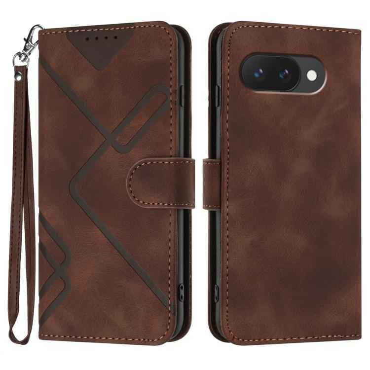 Line Pattern Skin Feel Leather Phone Case, For Google Pixel 10a, For Google Pixel 10 Pro XL, For Google Pixel 10 / Pixel 10 Pro, For Google Pixel 9a, For Google Pixel 9 Pro, For Google Pixel 9, For Google Pixel 8a, For Google Pixel 7 Pro 5G
