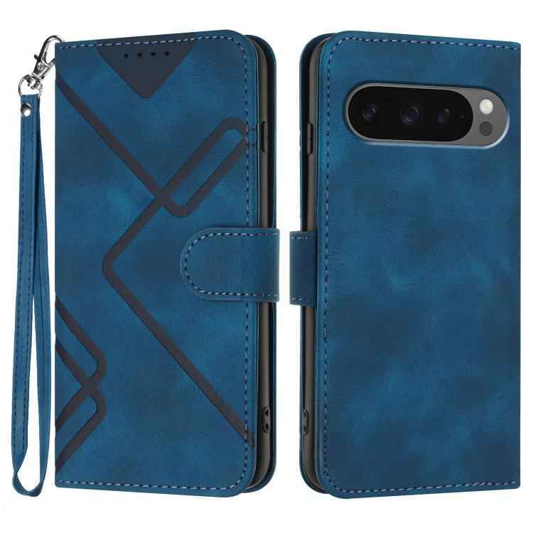 Line Pattern Skin Feel Leather Phone Case, For Google Pixel 10a, For Google Pixel 10 Pro XL, For Google Pixel 10 / Pixel 10 Pro, For Google Pixel 9a, For Google Pixel 9 Pro, For Google Pixel 9, For Google Pixel 8a, For Google Pixel 7 Pro 5G