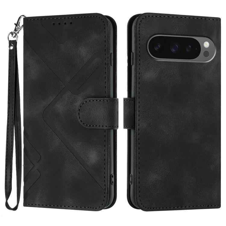 Line Pattern Skin Feel Leather Phone Case, For Google Pixel 10a, For Google Pixel 10 Pro XL, For Google Pixel 10 / Pixel 10 Pro, For Google Pixel 9a, For Google Pixel 9 Pro, For Google Pixel 9, For Google Pixel 8a, For Google Pixel 7 Pro 5G