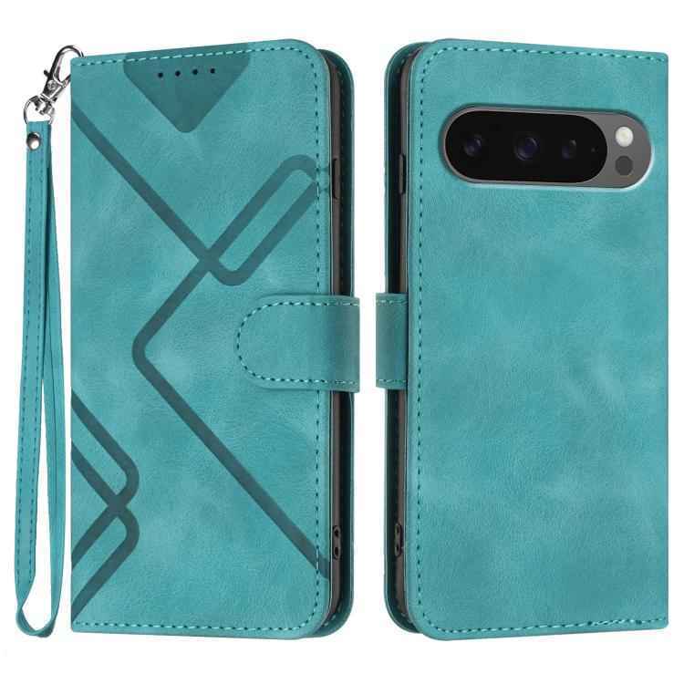 Line Pattern Skin Feel Leather Phone Case, For Google Pixel 10a, For Google Pixel 10 Pro XL, For Google Pixel 10 / Pixel 10 Pro, For Google Pixel 9a, For Google Pixel 9 Pro, For Google Pixel 9, For Google Pixel 8a, For Google Pixel 7 Pro 5G