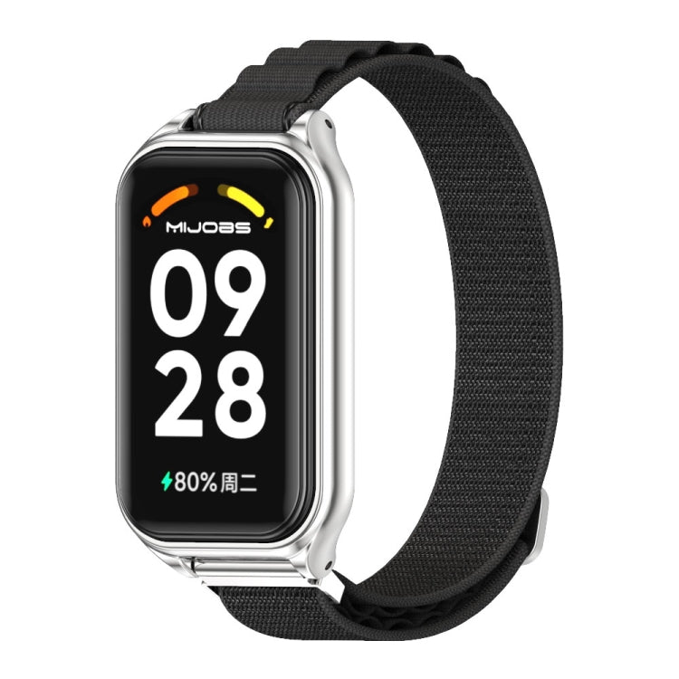 Mijobs Metal Shell Nylon Breathable Watch Band