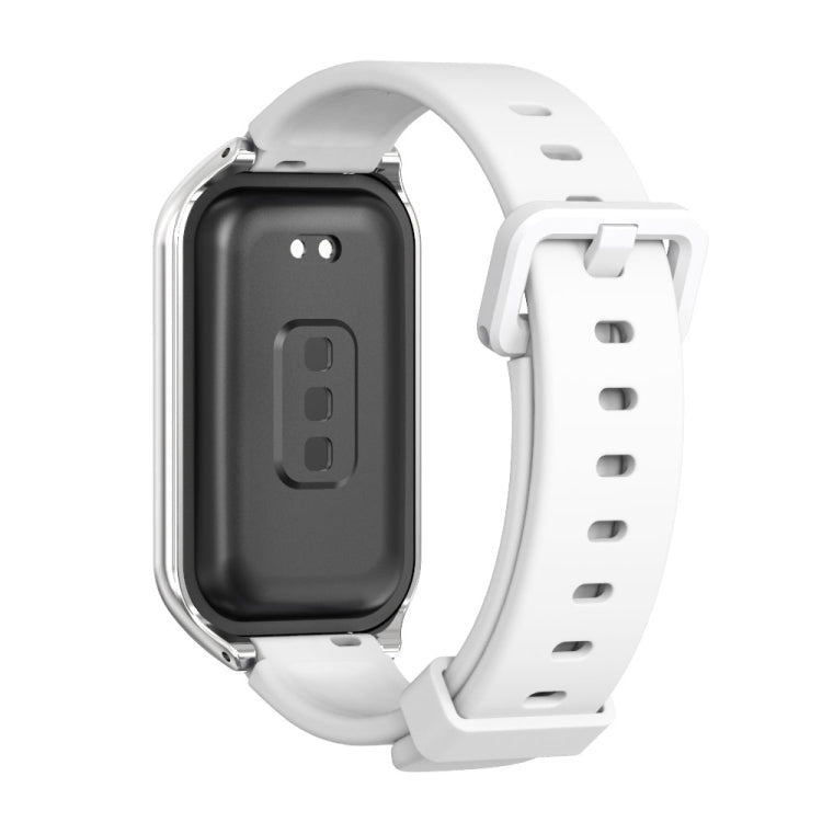 Mijobs Metal Shell Silicone Watch Band