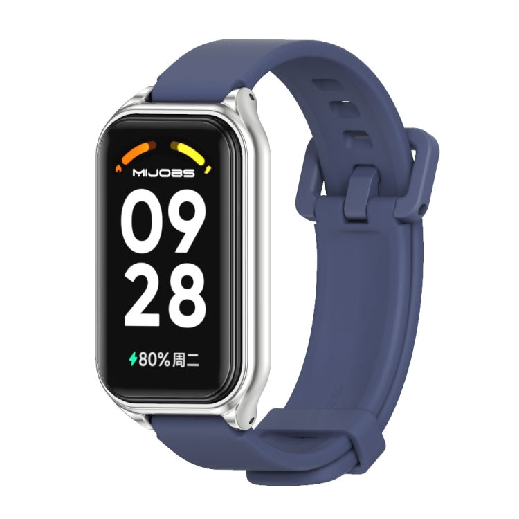 Mijobs Metal Shell Silicone Watch Band