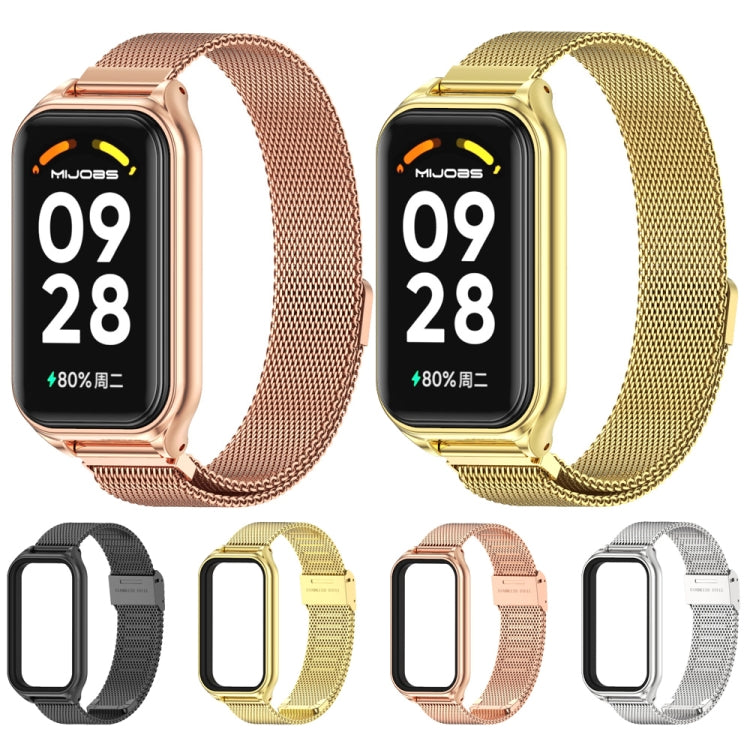 Mijobs Metal Shell + Milan Buckle Metal Watch Band