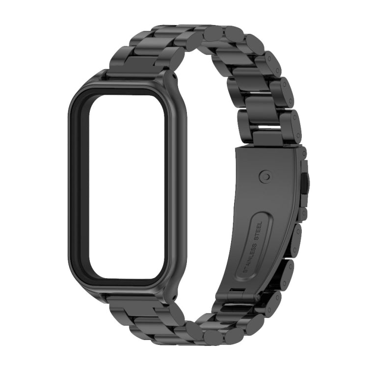 Mijobs Metal Shell + Three-Bead Stainless Steel Watch Band
