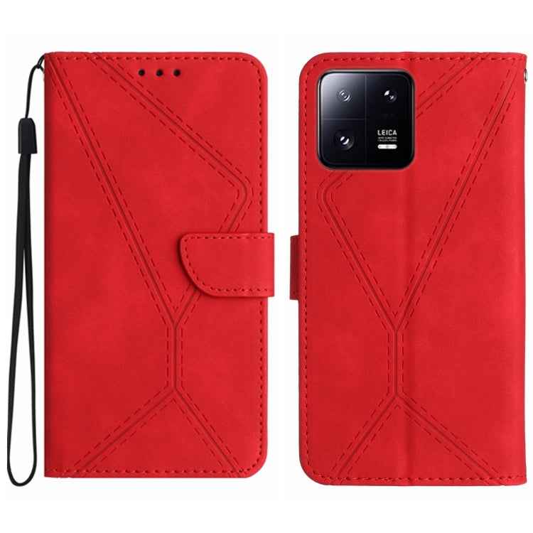 Stitching Embossed Leather Phone Case, For Xiaomi 13 Lite, For Xiaomi 13 Pro, For Xiaomi 13, For Xiaomi 12T / 12T Pro, For Xiaomi POCO M5 / M4 5G, For Xiaomi POCO M5S, For Xiaomi POCO X4 GT, For Xiaomi POCO C40