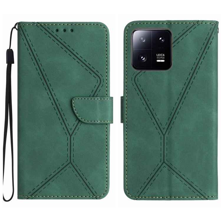 Stitching Embossed Leather Phone Case, For Xiaomi 13 Lite, For Xiaomi 13 Pro, For Xiaomi 13, For Xiaomi 12T / 12T Pro, For Xiaomi POCO M5 / M4 5G, For Xiaomi POCO M5S, For Xiaomi POCO X4 GT, For Xiaomi POCO C40
