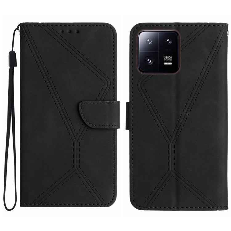 Stitching Embossed Leather Phone Case, For Xiaomi 13 Lite, For Xiaomi 13 Pro, For Xiaomi 13, For Xiaomi 12T / 12T Pro, For Xiaomi POCO M5 / M4 5G, For Xiaomi POCO M5S, For Xiaomi POCO X4 GT, For Xiaomi POCO C40