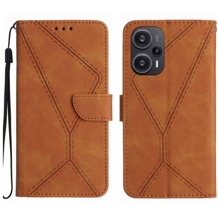 Stitching Embossed Leather Phone Case, For Xiaomi Redmi 12 5G, For Xiaomi 13T / 13T Pro, For Xiaomi Redmi 12 4G Global, For Xiaomi POCO F5 5G, For Xiaomi POCO F5 Pro 5G, For Xiaomi Redmi Note 12S, For Xiaomi Redmi A1+ / A2+, For Redmi Note 12 Pro 4G