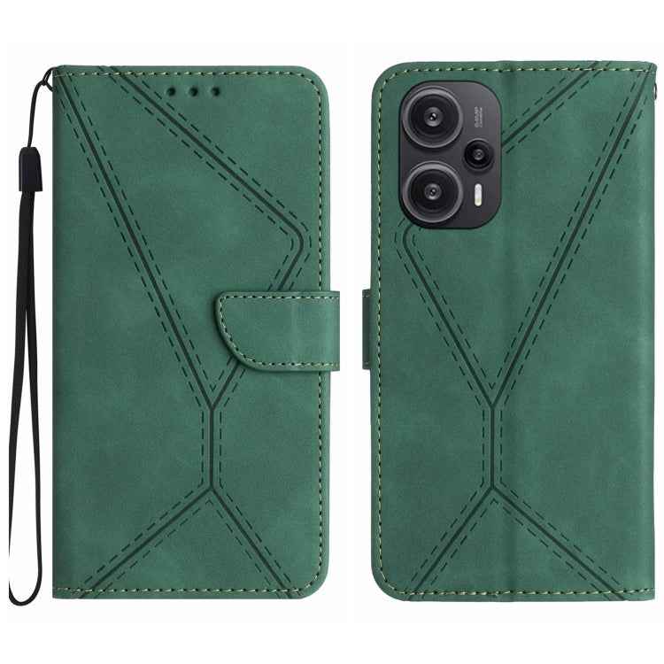 Stitching Embossed Leather Phone Case, For Xiaomi Redmi 12 5G, For Xiaomi 13T / 13T Pro, For Xiaomi Redmi 12 4G Global, For Xiaomi POCO F5 5G, For Xiaomi POCO F5 Pro 5G, For Xiaomi Redmi Note 12S, For Xiaomi Redmi A1+ / A2+, For Redmi Note 12 Pro 4G