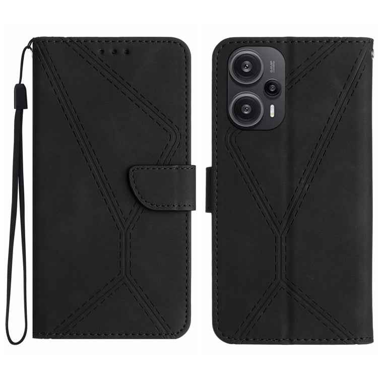 Stitching Embossed Leather Phone Case, For Xiaomi Redmi 12 5G, For Xiaomi 13T / 13T Pro, For Xiaomi Redmi 12 4G Global, For Xiaomi POCO F5 5G, For Xiaomi POCO F5 Pro 5G, For Xiaomi Redmi Note 12S, For Xiaomi Redmi A1+ / A2+, For Redmi Note 12 Pro 4G