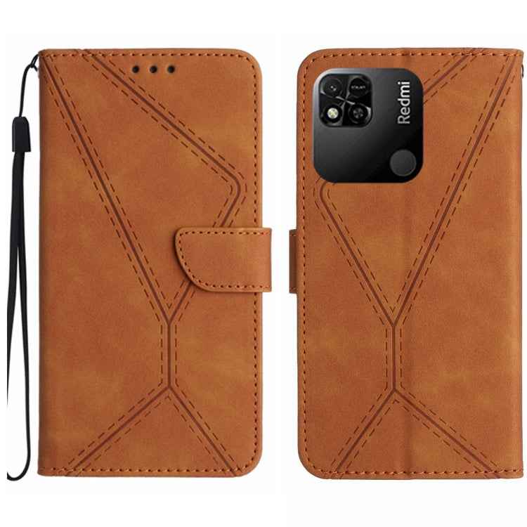 Stitching Embossed Leather Phone Case, For Redmi Note 11 4G Global, For Xiaomi POCO F4 5G, For Xiaomi Redmi 10A, For Xiaomi Redmi 10C