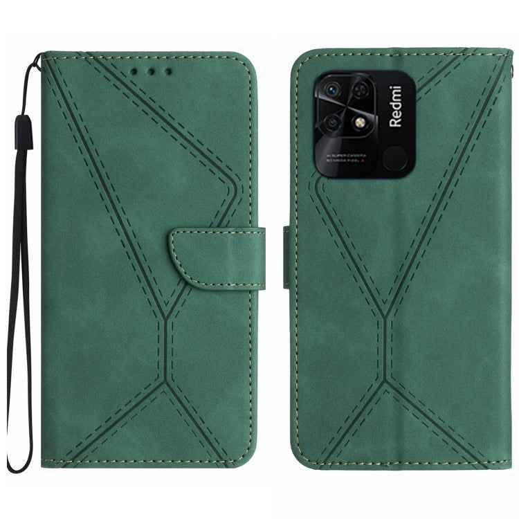 Stitching Embossed Leather Phone Case, For Redmi Note 11 4G Global, For Xiaomi POCO F4 5G, For Xiaomi Redmi 10A, For Xiaomi Redmi 10C