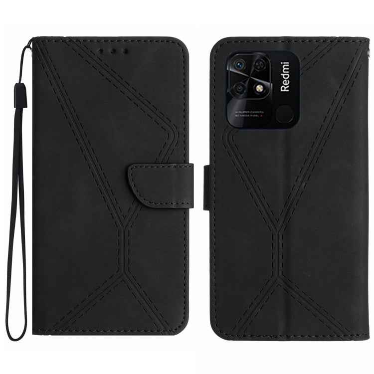 Stitching Embossed Leather Phone Case, For Redmi Note 11 4G Global, For Xiaomi POCO F4 5G, For Xiaomi Redmi 10A, For Xiaomi Redmi 10C