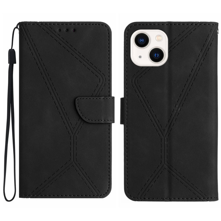 Stitching Embossed Leather Phone Case, For iPhone 14, For iPhone 14 Pro, For iPhone 14 Pro Max, For iPhone 13, For iPhone 13 Pro, For iPhone 13 Pro Max, For iPhone 12 / 12 Pro, For iPhone 12 Pro Max