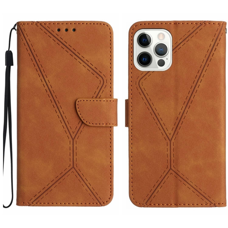 Stitching Embossed Leather Phone Case, For iPhone 14, For iPhone 14 Pro, For iPhone 14 Pro Max, For iPhone 13, For iPhone 13 Pro, For iPhone 13 Pro Max, For iPhone 12 / 12 Pro, For iPhone 12 Pro Max