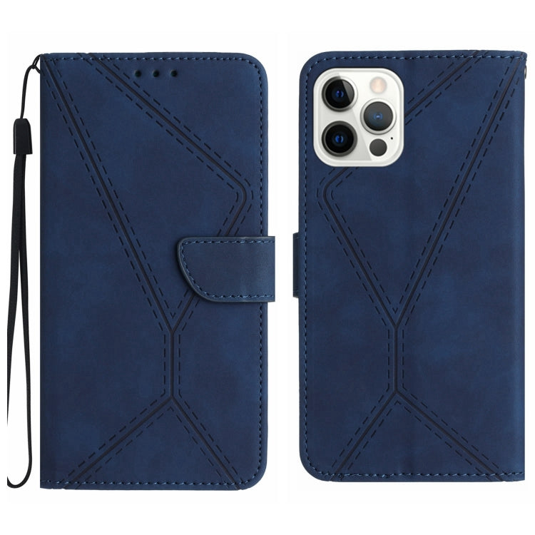 Stitching Embossed Leather Phone Case, For iPhone 14, For iPhone 14 Pro, For iPhone 14 Pro Max, For iPhone 13, For iPhone 13 Pro, For iPhone 13 Pro Max, For iPhone 12 / 12 Pro, For iPhone 12 Pro Max