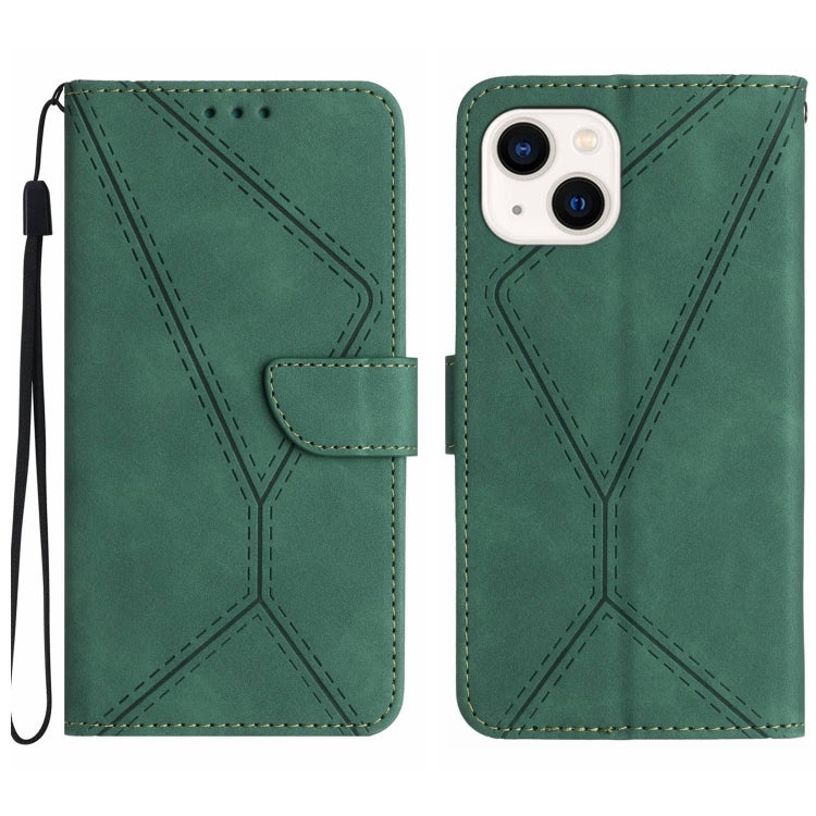 Stitching Embossed Leather Phone Case, For iPhone 11, For iPhone 11 Pro, For iPhone 11 Pro Max, For iPhone 14 Plus