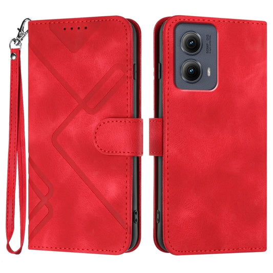 Line Pattern Skin Feel Leather Phone Case, For Motorola Edge 5G 2024, For Motorola Moto X50 Ultra, For Motorola Edge 50 Pro, For Motorola Edge 50 Fusion, For Motorola Moto G Stylus 5G 2024, For Motorola Moto G Power 5G 2024, For Motorola Moto E13      ...