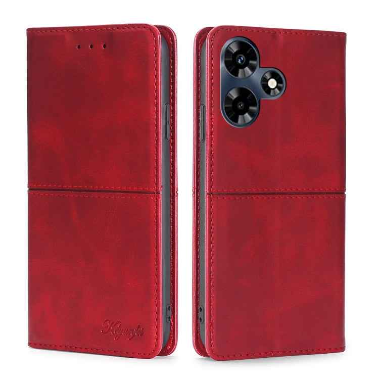 Cow Texture Magnetic Leather Phone Case, For Infinix Hot 30 4G