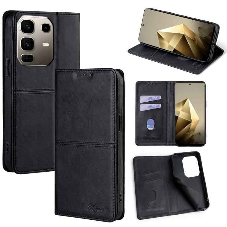 Cow Texture Magnetic Leather Phone Case, For Infinix Hot 60 5G, For Infinix Hot 60 Pro+ 4G, For Infinix Hot 60 Pro 4G, For Infinix Smart 10 4G, For Infinix Note 50s 5G, For Infinix Note 50x 5G, For Infinix Note 50 Pro+ 5G, For Infinix Note 50 4G       ...