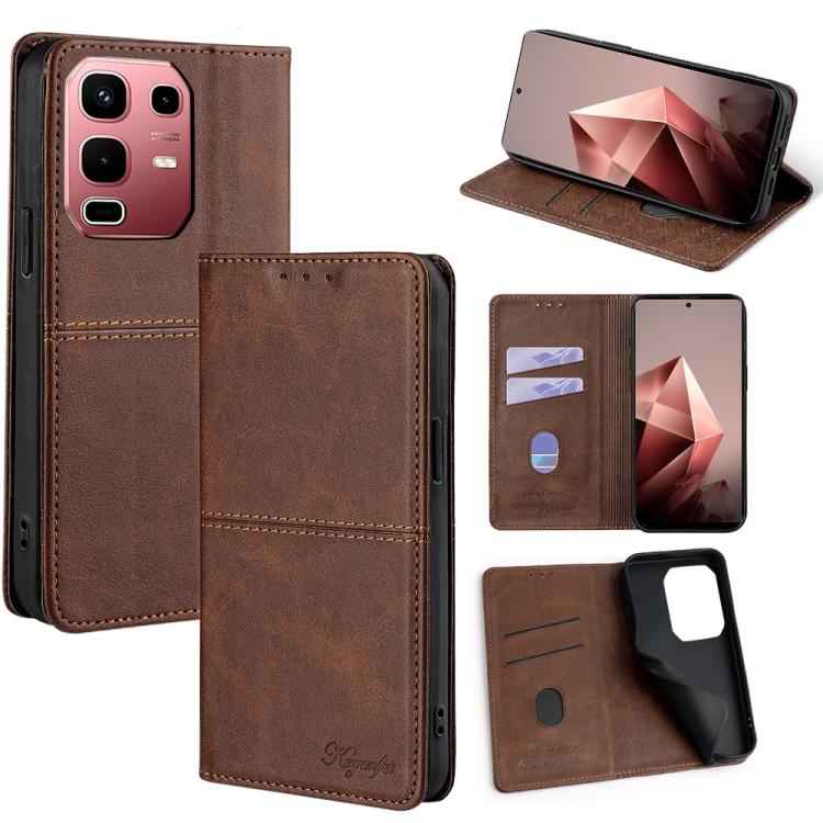 Cow Texture Magnetic Leather Phone Case, For Infinix Hot 60 5G, For Infinix Hot 60 Pro+ 4G, For Infinix Hot 60 Pro 4G, For Infinix Smart 10 4G, For Infinix Note 50s 5G, For Infinix Note 50x 5G, For Infinix Note 50 Pro+ 5G, For Infinix Note 50 4G       ...