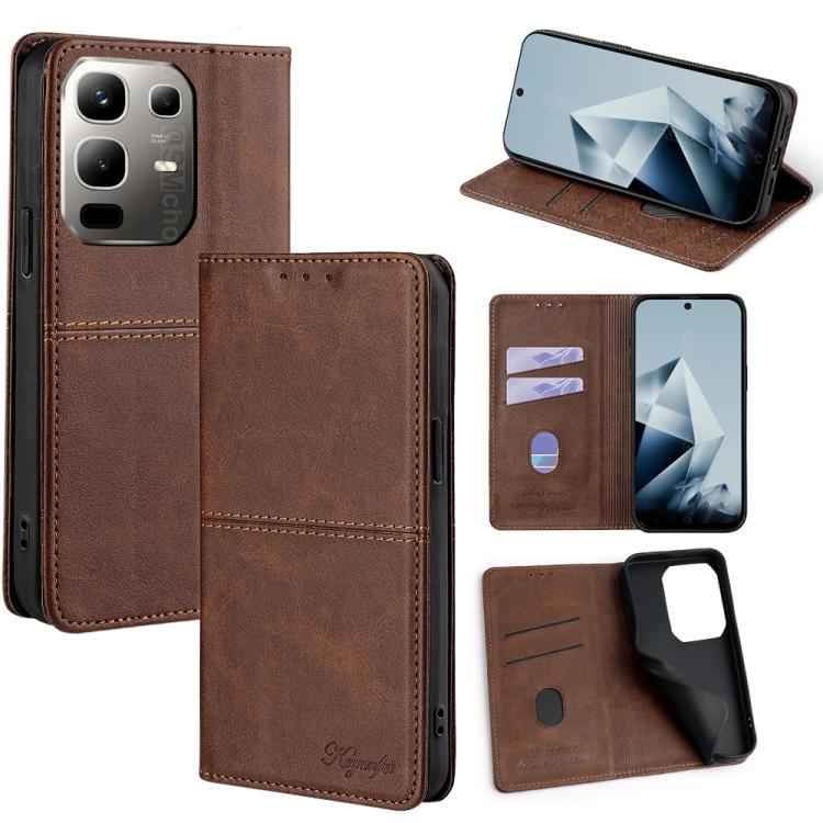 Cow Texture Magnetic Leather Phone Case, For Infinix Hot 60 5G, For Infinix Hot 60 Pro+ 4G, For Infinix Hot 60 Pro 4G, For Infinix Smart 10 4G, For Infinix Note 50s 5G, For Infinix Note 50x 5G, For Infinix Note 50 Pro+ 5G, For Infinix Note 50 4G       ...