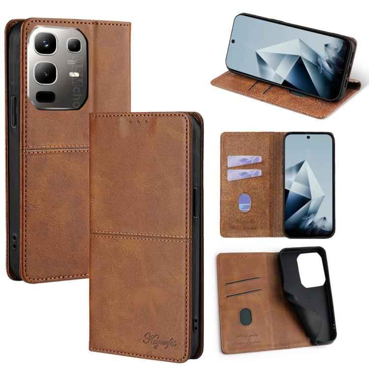 Cow Texture Magnetic Leather Phone Case, For Infinix Hot 60 5G, For Infinix Hot 60 Pro+ 4G, For Infinix Hot 60 Pro 4G, For Infinix Smart 10 4G, For Infinix Note 50s 5G, For Infinix Note 50x 5G, For Infinix Note 50 Pro+ 5G, For Infinix Note 50 4G       ...