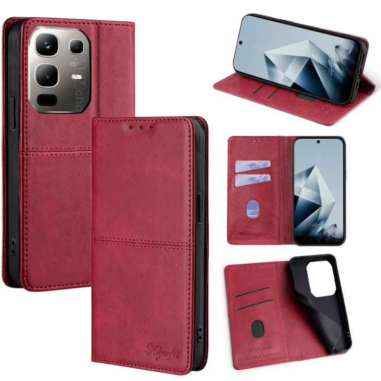 Cow Texture Magnetic Leather Phone Case, For Infinix Hot 60 5G, For Infinix Hot 60 Pro+ 4G, For Infinix Hot 60 Pro 4G, For Infinix Smart 10 4G, For Infinix Note 50s 5G, For Infinix Note 50x 5G, For Infinix Note 50 Pro+ 5G, For Infinix Note 50 4G       ...
