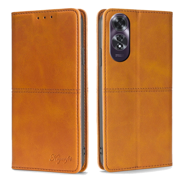 Cow Texture Magnetic Leather Phone Case, For OPPO Reno12 5G Global, For OPPO A60 4G Global, For OPPO Reno11 F 5G, For OPPO Find X7 5G, For OPPO Find X7 Ultra 5G, For OPPO Reno10 Pro+ 5G, For OPPO A1 5G