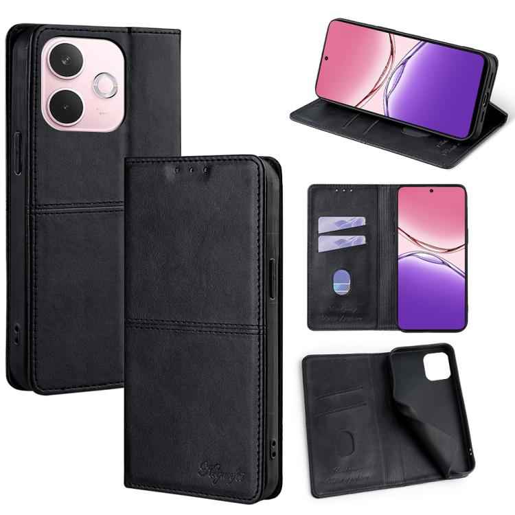 Cow Texture Magnetic Leather Phone Case, For OPPO Find X8 Ultra 5G, For OPPO F29 5G Global, For OPPO A5 Pro 5G Global, For OPPO A3 5G India, For OPPO Reno12 F 5G, For OPPO A3 Pro 5G India, For OPPO Reno12 5G Global, For OPPO A60 4G Global              ...