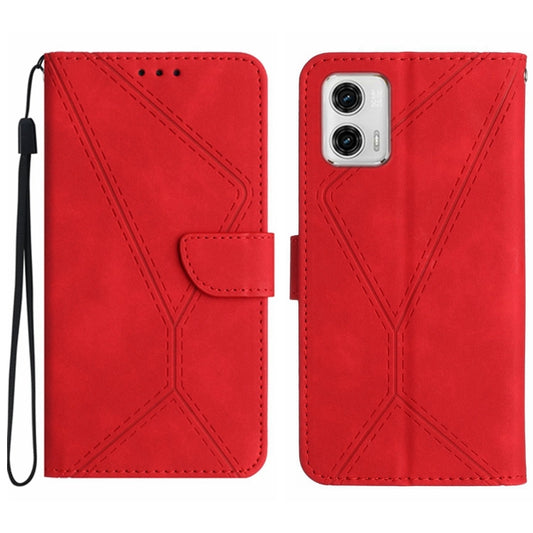 Stitching Embossed Leather Phone Case, For Moto G53 5G / G23 / G13 4G, For Motorola Moto E13 4G, For Motorola Moto G73 5G, For Motorola Moto G 5G 2023, For Motorola Moto G Play 2023, For Motorola Moto G72 4G, For Motorola Moto E22 / E22i 4G            ...