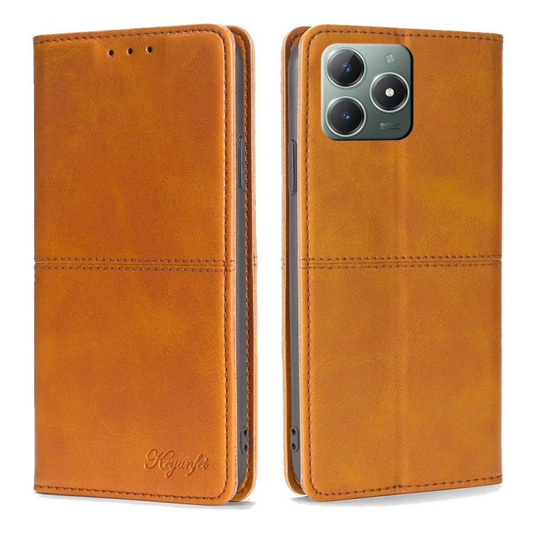 Cow Texture Magnetic Leather Phone Case, For Realme 15T 5G Global, For Realme C71 4G, For Realme GT 7 Global, For Realme 14 5G Global, For Realme P3 Ultra 5G, For Realme P3 Pro 5G Global, For Realme C61 4G, For Realme GT Neo6 SE, For Realme 12 5G