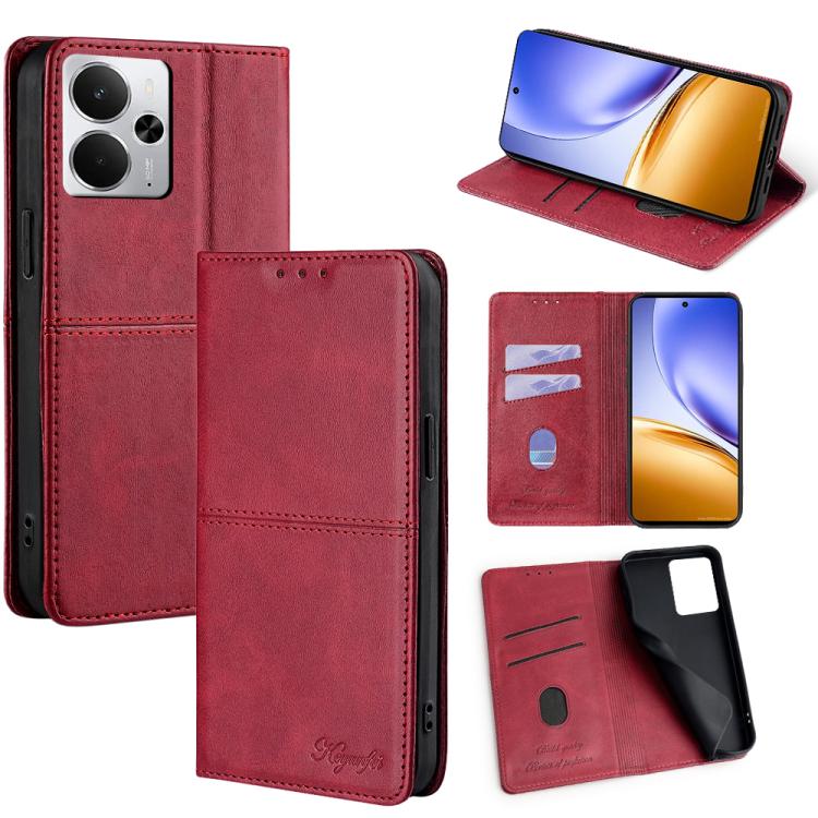 Cow Texture Magnetic Leather Phone Case, For Realme 15T 5G Global, For Realme C71 4G, For Realme GT 7 Global, For Realme 14 5G Global, For Realme P3 Ultra 5G, For Realme P3 Pro 5G Global, For Realme C61 4G, For Realme GT Neo6 SE, For Realme 12 5G