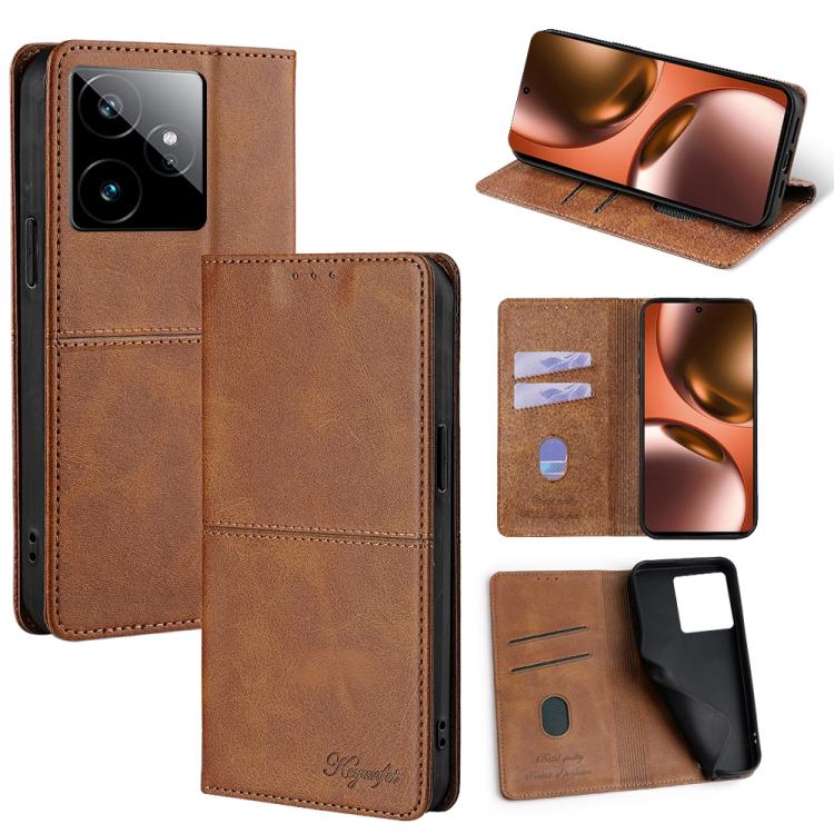 Cow Texture Magnetic Leather Phone Case, For Realme 15T 5G Global, For Realme C71 4G, For Realme GT 7 Global, For Realme 14 5G Global, For Realme P3 Ultra 5G, For Realme P3 Pro 5G Global, For Realme C61 4G, For Realme GT Neo6 SE, For Realme 12 5G