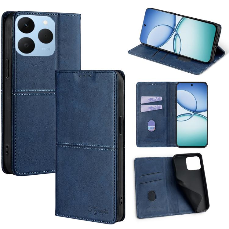 Cow Texture Magnetic Leather Phone Case, For Realme 15T 5G Global, For Realme C71 4G, For Realme GT 7 Global, For Realme 14 5G Global, For Realme P3 Ultra 5G, For Realme P3 Pro 5G Global, For Realme C61 4G, For Realme GT Neo6 SE, For Realme 12 5G