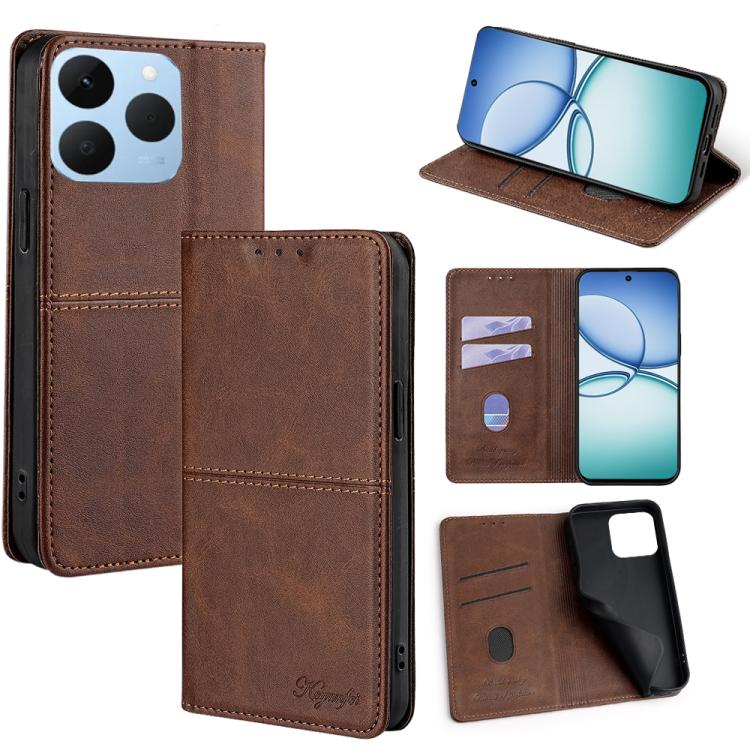 Cow Texture Magnetic Leather Phone Case, For Realme 15T 5G Global, For Realme C71 4G, For Realme GT 7 Global, For Realme 14 5G Global, For Realme P3 Ultra 5G, For Realme P3 Pro 5G Global, For Realme C61 4G, For Realme GT Neo6 SE, For Realme 12 5G