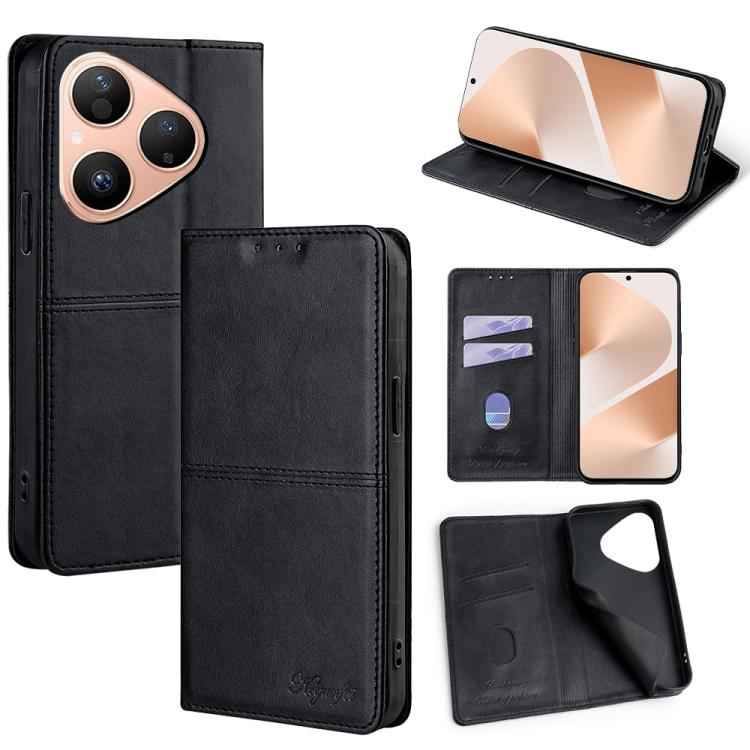 Cow Texture Magnetic Leather Phone Case, For Huawei Maimang 40 5G, For Huawei Pura 80 5G, For Huawei nova 14 Ultra 5G, For Huawei nova 14 Pro 5G, For Huawei nova 14 5G, For Huawei Pura 70 Pro / 70 Pro+ 5G, For Huawei Pura 70 Ultra 5G                   ...