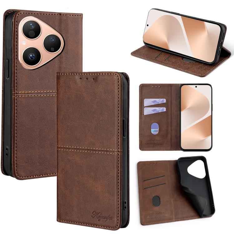 Cow Texture Magnetic Leather Phone Case, For Huawei Maimang 40 5G, For Huawei Pura 80 5G, For Huawei nova 14 Ultra 5G, For Huawei nova 14 Pro 5G, For Huawei nova 14 5G, For Huawei Pura 70 Pro / 70 Pro+ 5G, For Huawei Pura 70 Ultra 5G                   ...