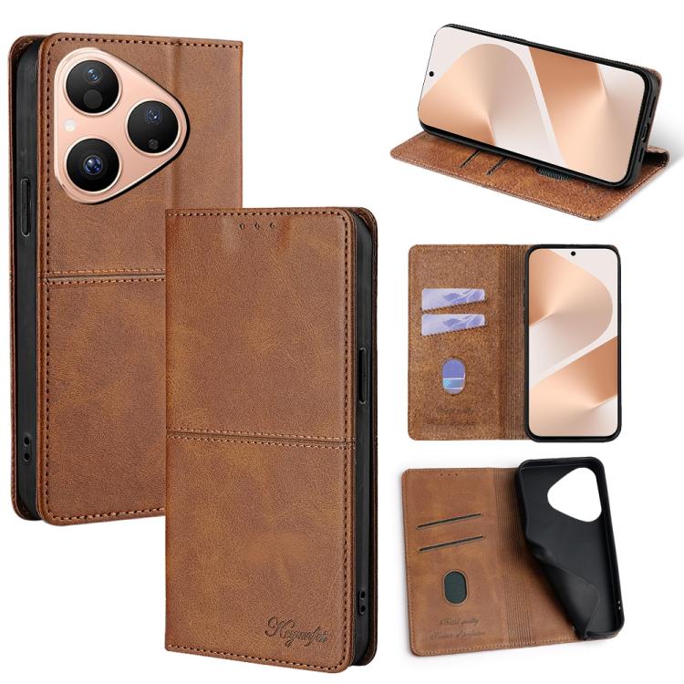 Cow Texture Magnetic Leather Phone Case, For Huawei Enjoy 90 Pro Max 5G, For Huawei Enjoy 90 Plus 5G, For Huawei Maimang 40 5G, For Huawei Pura 80 5G, For Huawei nova 14 Ultra 5G, For Huawei nova 14 Pro 5G, For Huawei nova 14 5G                        ...