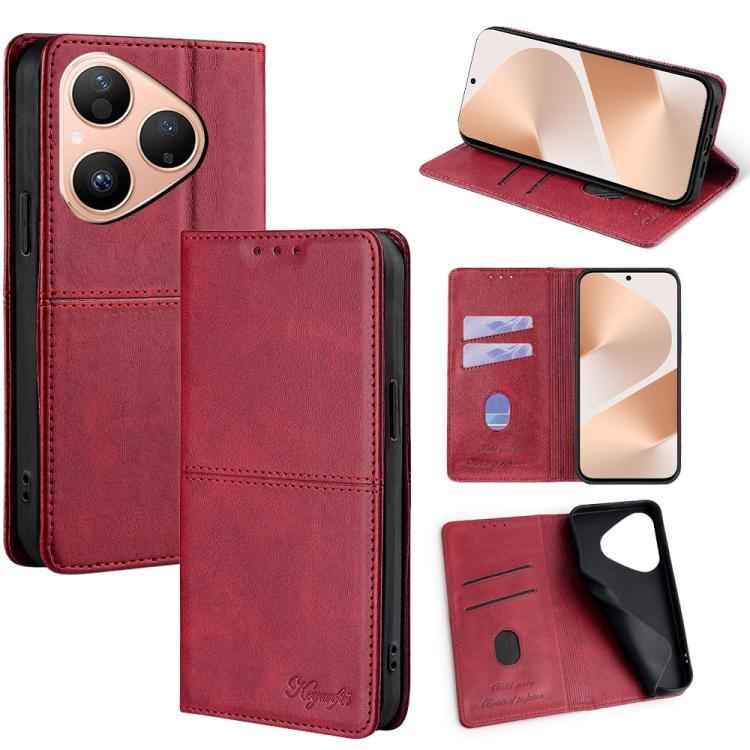 Cow Texture Magnetic Leather Phone Case, For Huawei Maimang 40 5G, For Huawei Pura 80 5G, For Huawei nova 14 Ultra 5G, For Huawei nova 14 Pro 5G, For Huawei nova 14 5G, For Huawei Pura 70 Pro / 70 Pro+ 5G, For Huawei Pura 70 Ultra 5G                   ...