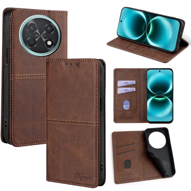 Cow Texture Magnetic Leather Phone Case, For Huawei Enjoy 90 Pro Max 5G, For Huawei Enjoy 90 Plus 5G, For Huawei Maimang 40 5G, For Huawei Pura 80 5G, For Huawei nova 14 Ultra 5G, For Huawei nova 14 Pro 5G, For Huawei nova 14 5G                        ...